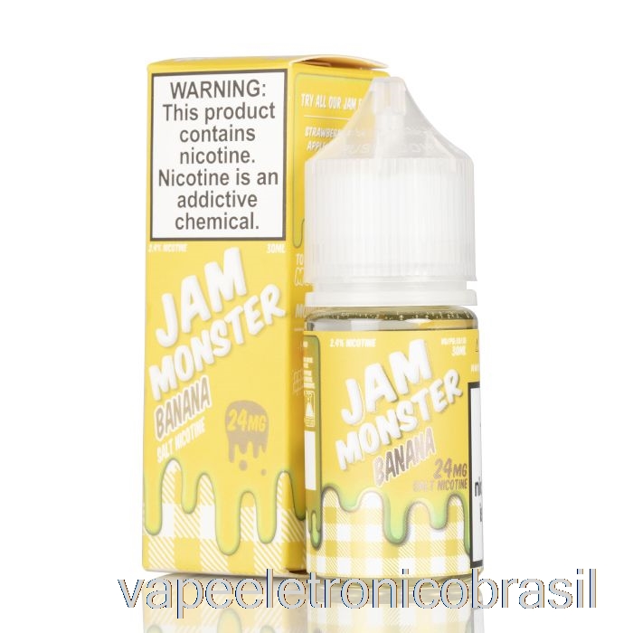 Vape Recarregável Banana - Jam Monster Salts - 30ml 48mg